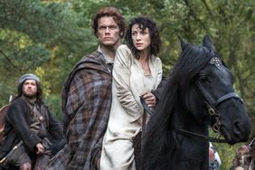 'Outlander' stars Sam Heughan and Caitriona Balfe appear in an early episode