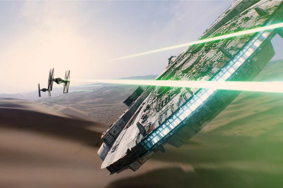 STAR WARS: THE FORCE AWAKENS, (aka STAR WARS: EPISODE VII - THE FORCE AWAKENS), from left: TIE