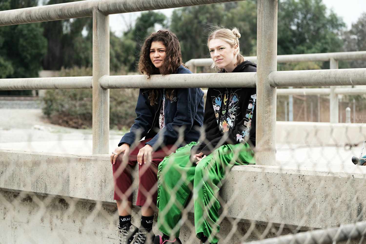 Zendaya and Hunter Schafer Euphoria