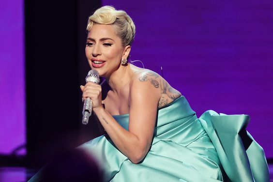 LAS VEGAS, NEVADA - APRIL 03: Lady Gaga performs onstage during the 64th Annual GRAMMY Awards at MGM Grand Garden Arena on April 03, 2022 in Las Vegas, Nevada. (Photo by Rich Fury/Getty Images for The Recording Academy)