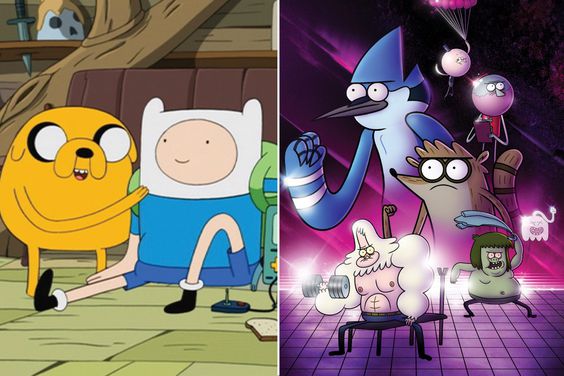 Regular Show and Adventure Time