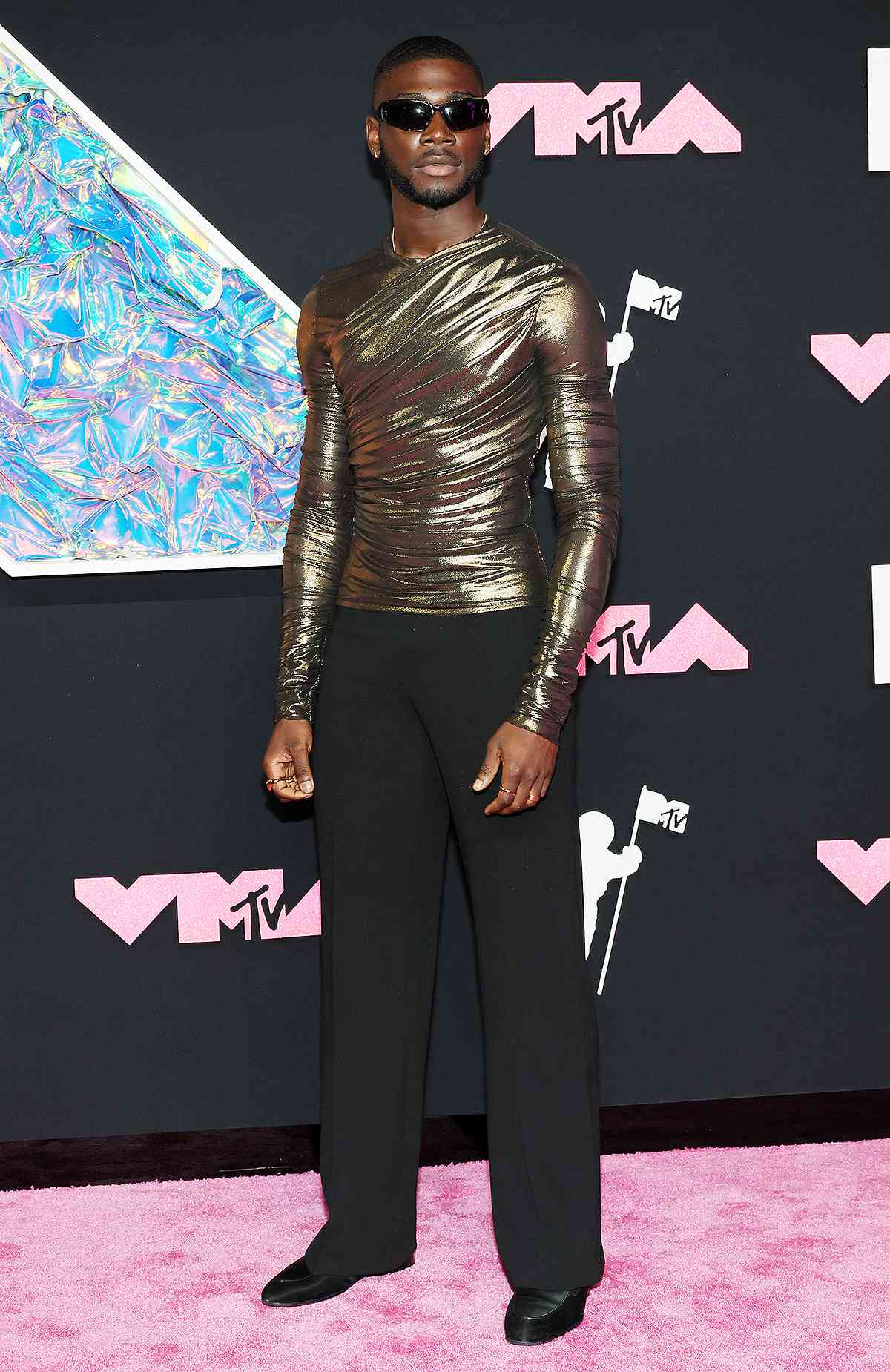 Victor Kunda attends the 2023 MTV Video Music Awards at the at Prudential Center on September 12, 2023 in Newark, New Jersey.