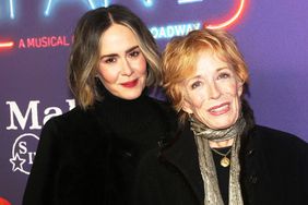 Sarah Paulson and Holland Taylor pose at the opening night for Stephen Sondheim's "Company" on Broadway at The Bernard B. Jacobs Theatre on December 9, 2021 in New York City.