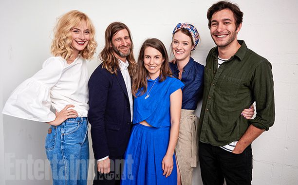 Caitlin FitzGerald, Lawrence Michael Levine, Sophia Takal, Mackenzie Davis, and Alexander Koch from "Always Shine"