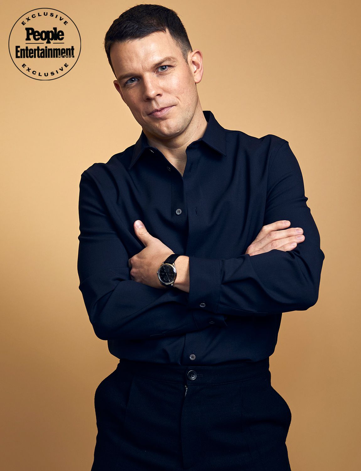 Jake Lacy of Peacock's 'Apples Never Fall' poses for a portrait during the 2024 Winter Television Critics Association Press Tour at The Langham Huntington, Pasadena on 