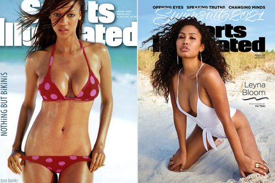 1997 Sports Illustrated Swimsuit Issue Cover. Tyra Banks; LEYNA BLOOM SI Swim cover