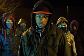 Attack the Block (2012) L to R: Franz Drameh, Leeon Jones, John Boyega, Alex Esmail and Simon Howard