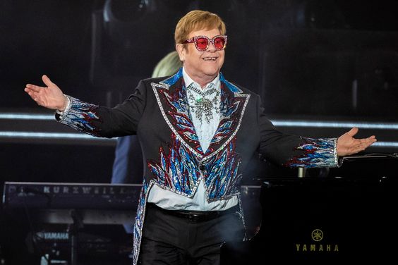 Elton John performs in concert