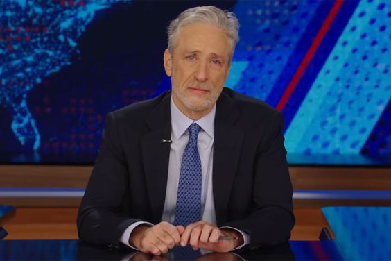 Jon Stewart from last night's episode of the The Daily Show paying tribute to his late dog Dipper