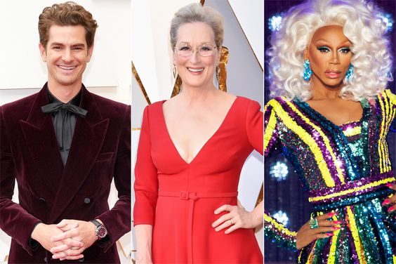 Andrew Garfield, Meryl Streep, RuPaul