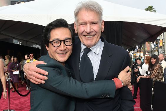 Ke Huy Quan and Harrison Ford attend the Indiana Jones and the Dial of Destiny U.S. Premiere
