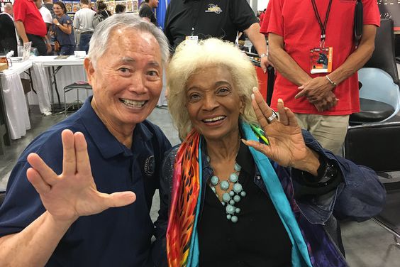 Nichelle Nichols and George Takei