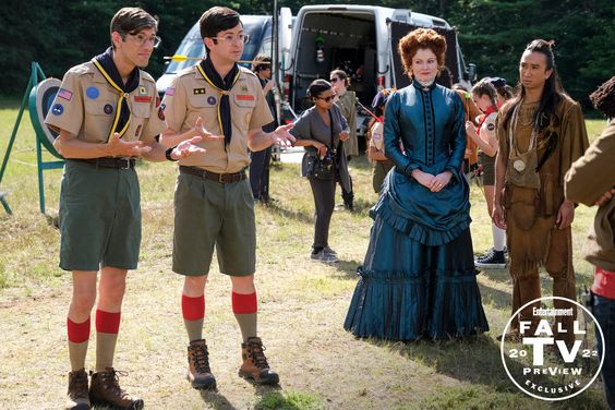 Pictured (L-R): Richie Moriarty as Pete, Rebecca Wisocky as Hetty and Roman Zaragoza as Sasappis. Photo: Bertrand Calmeau/CBS ©2022 CBS Broadcasting, Inc. All Rights Reserved.