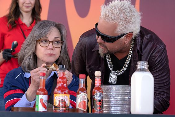 Sally Field plays Betty and Guy Fieri plays himself in 80 For Brady