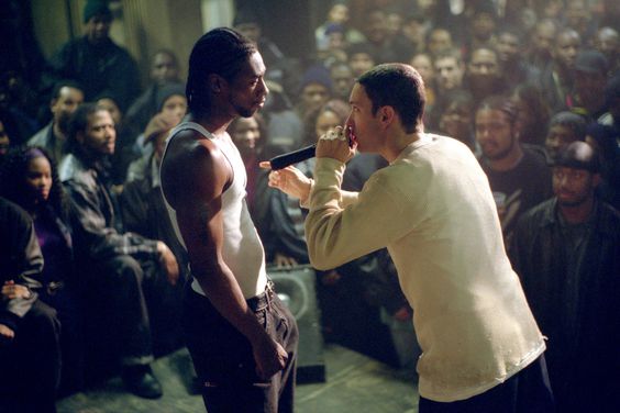 8 Mile (2002)NASHAWN BREEDLOVE (L) and Eminem