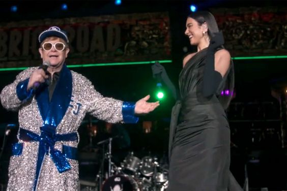 Elton John Live Farewell from Dodger Stadium with Dua Lipa