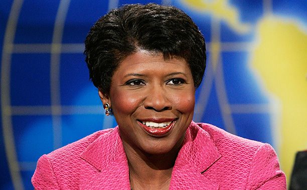 GALLERY: Stars We Lost in 2016: All Crops: 73890683 Collection: Getty Images News WASHINGTON - APRIL 15: Gwen Ifill, moderator of PBS's 'Washington Week,' listens during a taping of 'Meet the Press' at the NBC Studios April 15, 2007 in Washington, DC.