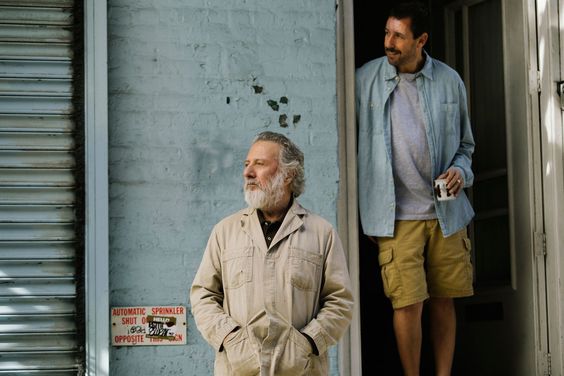 Dustin Hoffman and Adam Sandler in 'The Meyerowitz Stories (New and Selected)'