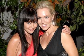 Actresses Shannen Doherty adn Jennie Garth attend the Entertainment Weekly and Women in Film pre-Emmy Party presented by Maybelline Colorsensational held at Restaurant at The Sunset Marquis Hotel on September 17, 2009 in West Hollywood, California. 