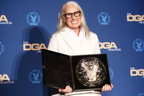 Winner of the Outstanding Directorial Achievement in Theatrical Feature Film award for 'The Power of the Dog' Jane Campion poses in the press room during the 74th Annual Directors Guild Of America Awards at The Beverly Hilton on March 12, 2022 in Beverly Hills, California.