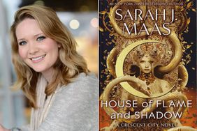 sarah j maas and the cover of house of flame and shadow