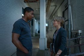 Rebel Ridge. (L-R) Aaron Pierre as Terry Richmond and AnnaSophia Robb as Summer McBride in Rebel Ridge.