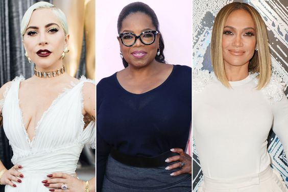 Lady Gaga; Oprah Winfrey; Jennifer Lopez