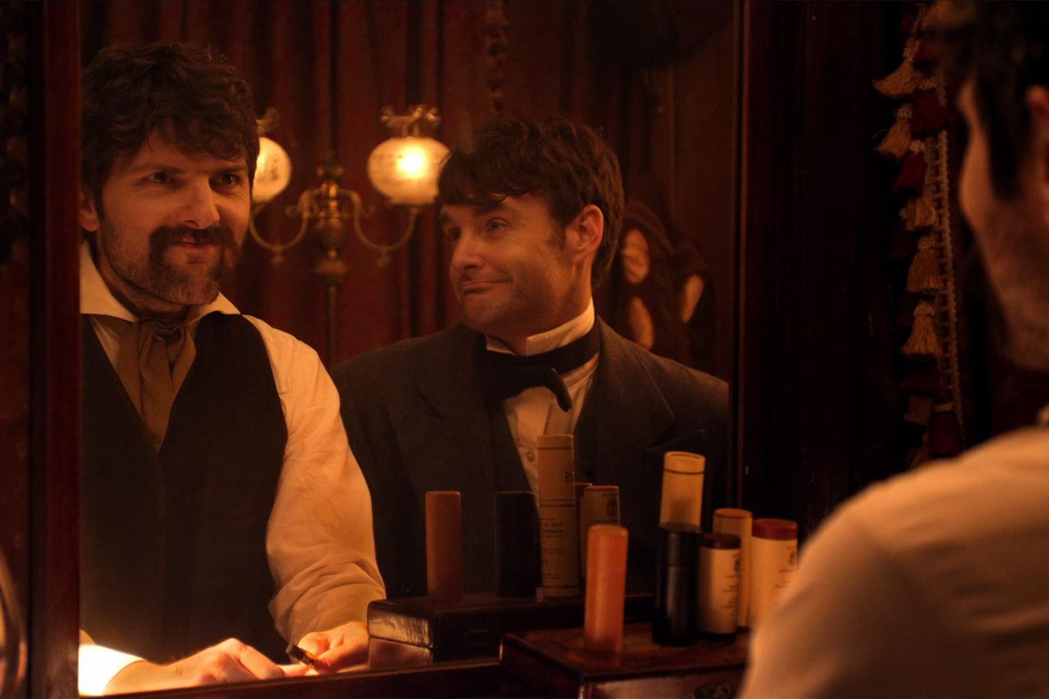 Adam Scott and Will Forte in Drunk History (2013)