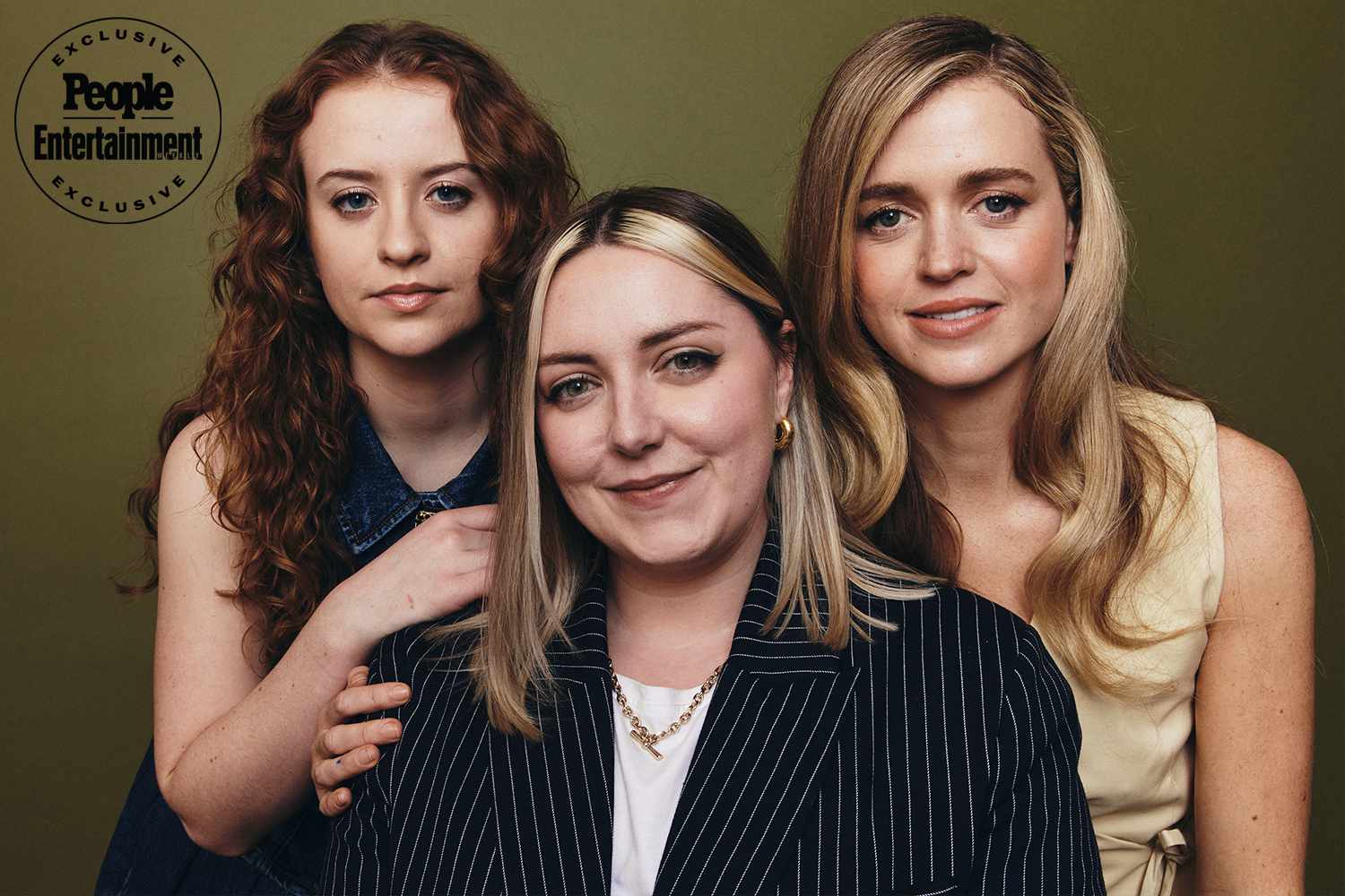  MÃÂ¡irÃÂ©ad Tyers, Emma Moran, and Sofia Oxenham of Hulu's 'Extraordinary' pose for a portrait 