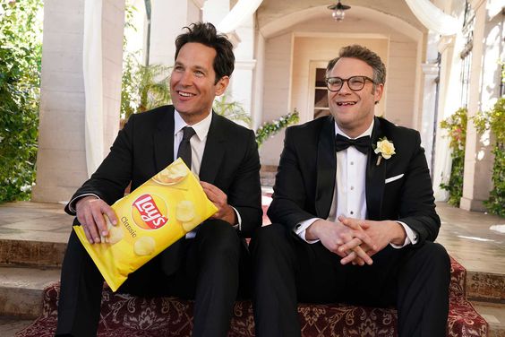 Seth Rogen and Paul Rudd super bowl commercial