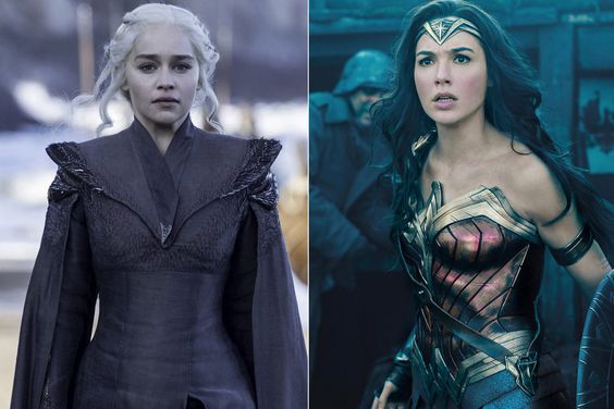Game of Thrones Emilia Clarke / Wonder Woman Gal Gadot
