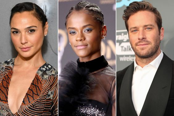 Gal Gadot; Letitia Wright; Armie Hammer