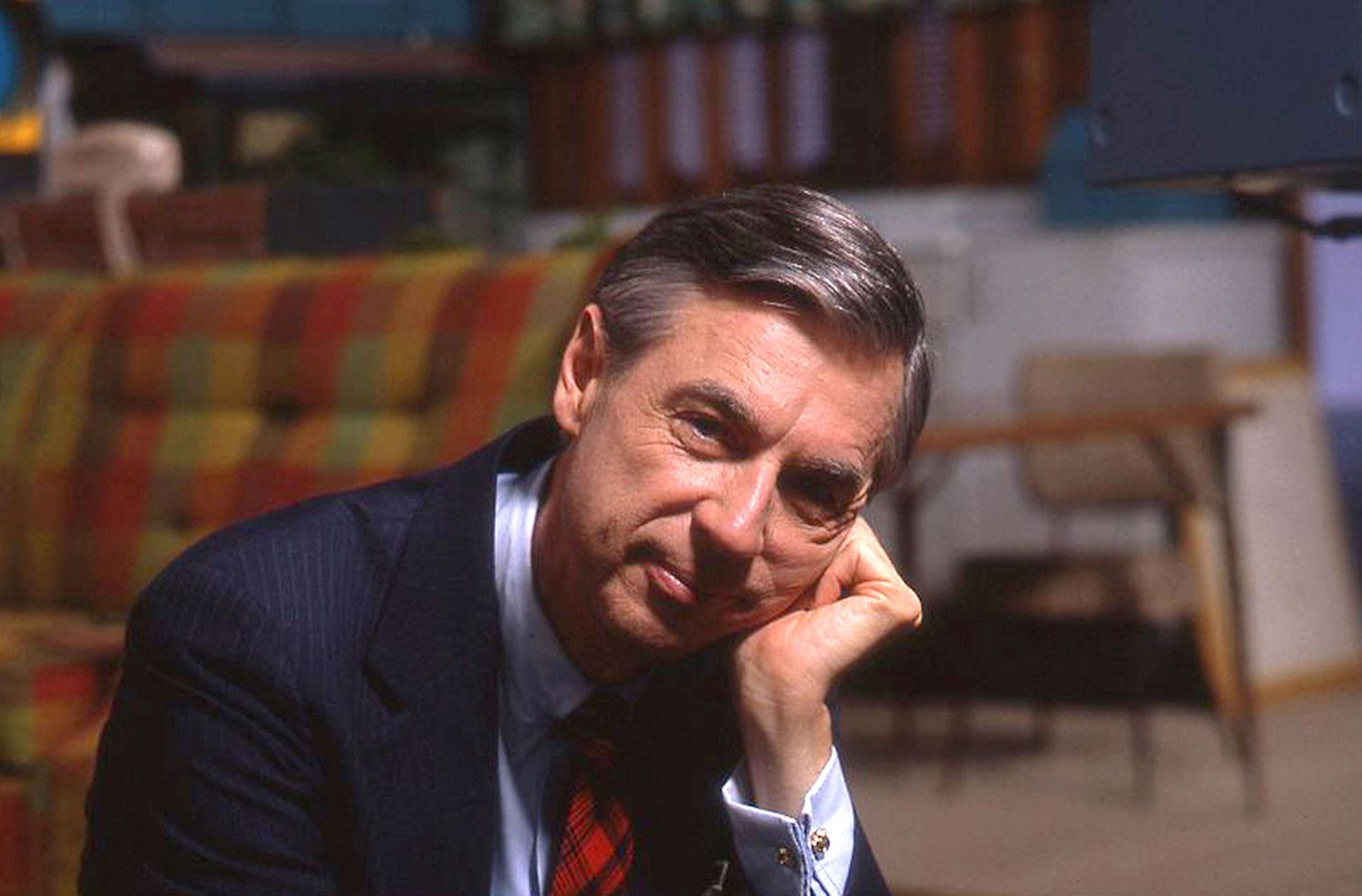 Fred Rogers on the set of his show 'Mr. Rogers Neighborhood' from the documentary 'Won't You Be My Neighbor?'