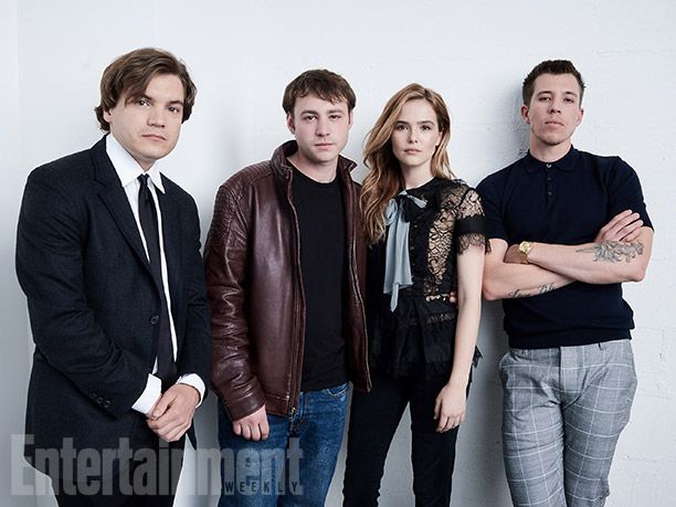 Emile Hirsch, Emory Cohen, Zoey Deutch, and Beau Knapp from "Vincent-N-Roxxy"