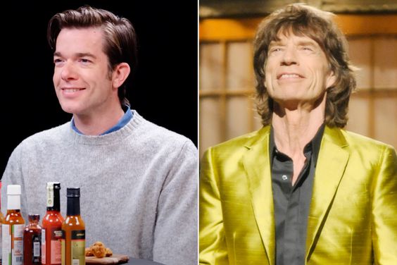 John Mulaney and Mick Jagger