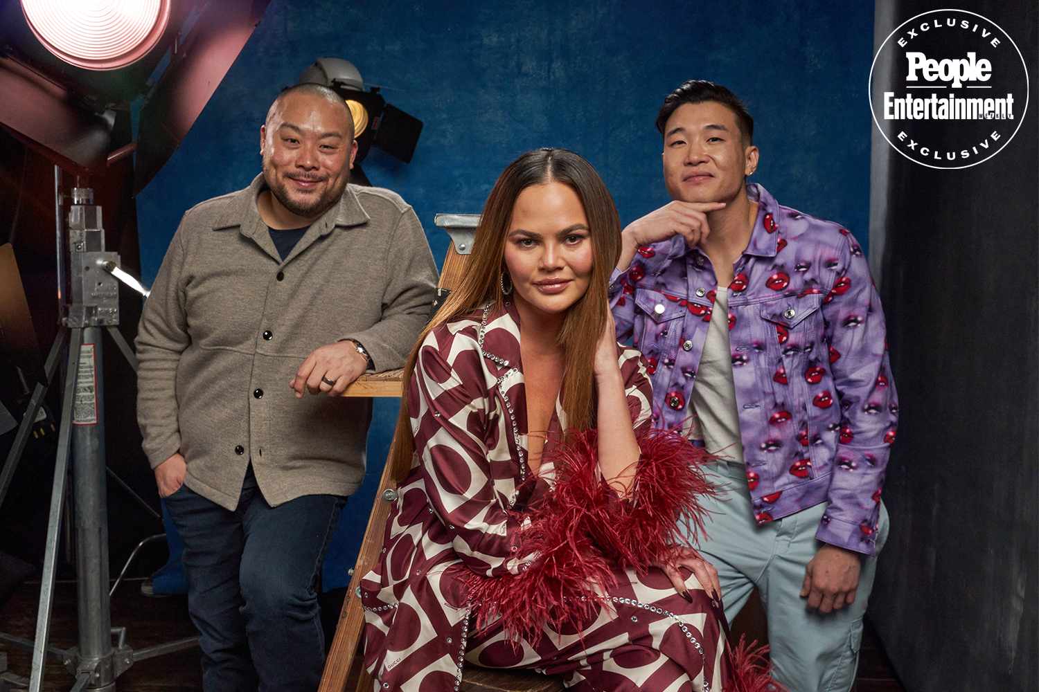 David Chang, Chrissy Teigen and Joel Kim Booster 