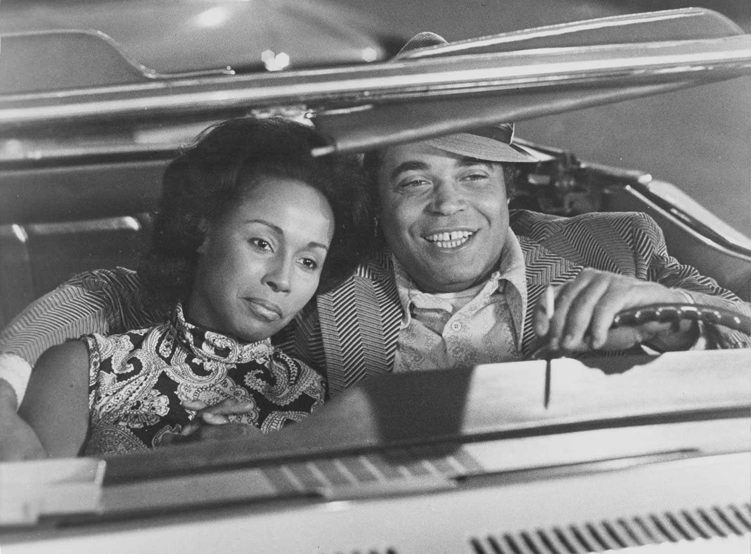 Actors James Earl Jones and Diahann Carroll in a scene from the movie 'Claudine', 1974.