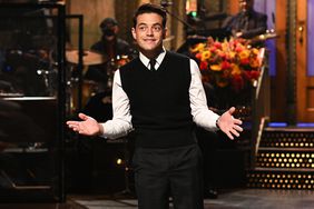 SATURDAY NIGHT LIVE Rami Malek Episode 1808 Pictured: Host Rami Malek during the monologue on Saturday, October 16, 2021.