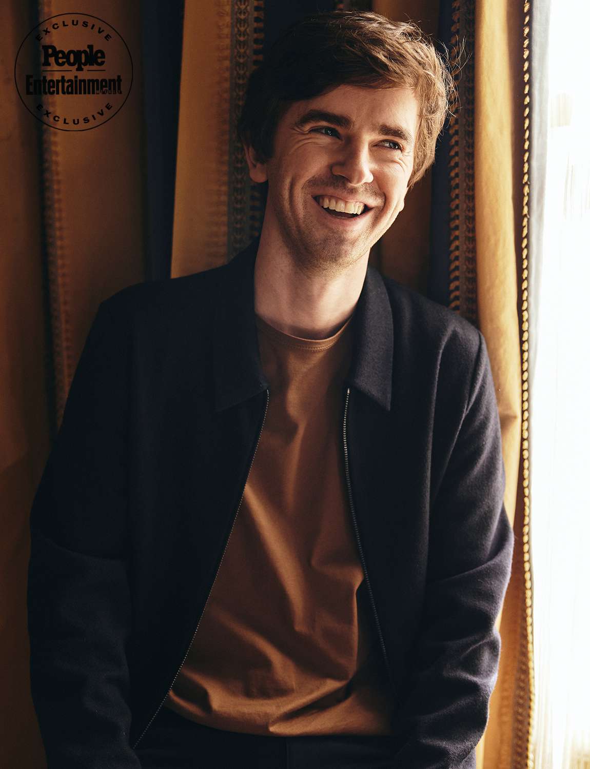 Freddie Highmore of "The Good Doctor" poses for a portrait during the 2024 Winter Television Critics 