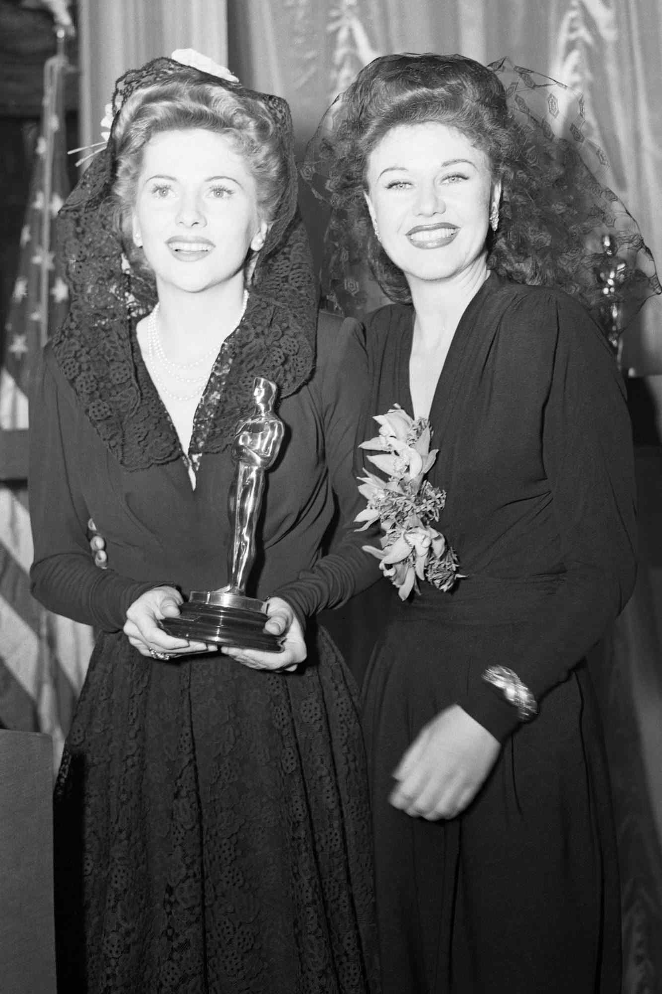 Portrait of Ginger Rogers and Joan Fontaine