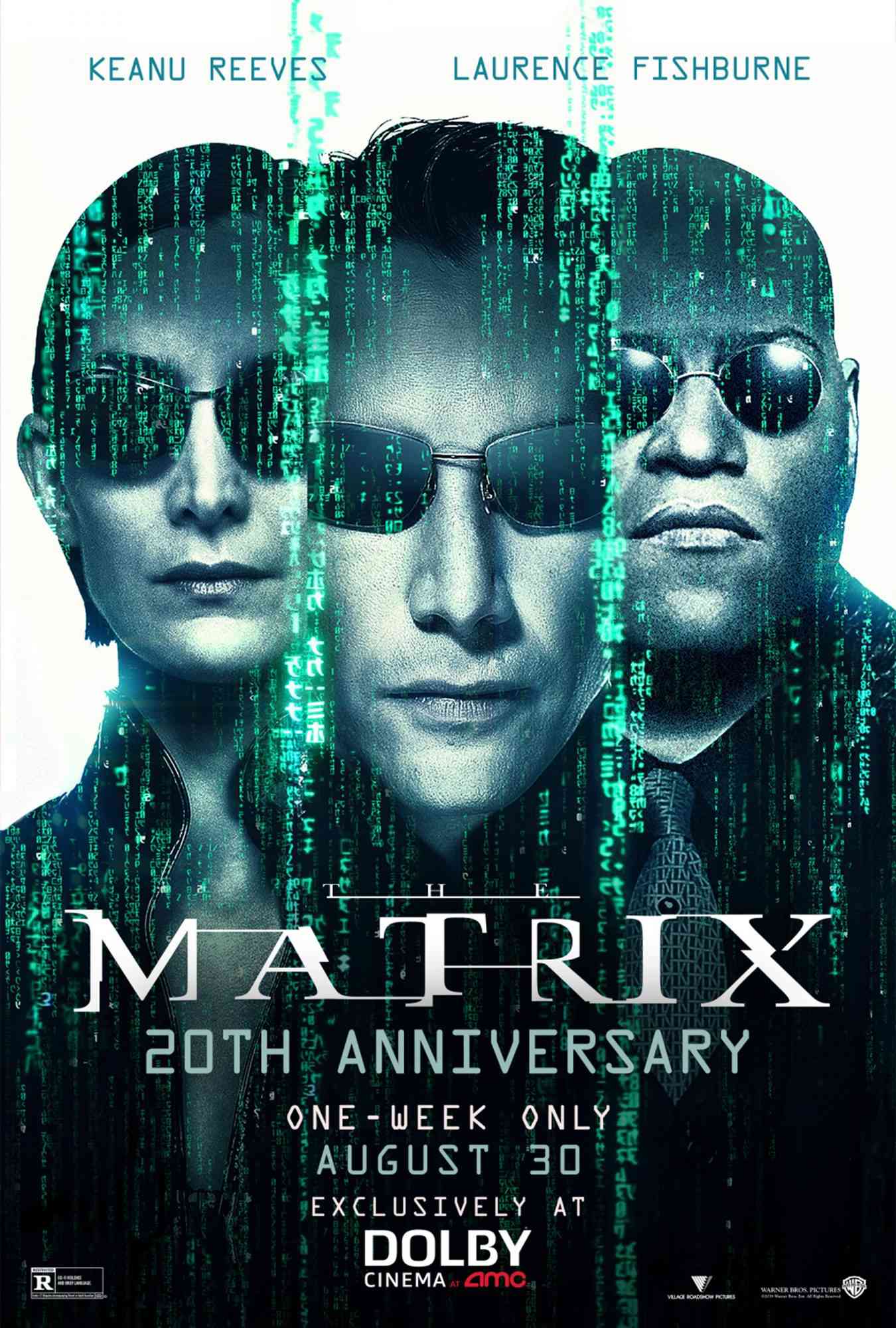 The Matrix 20th Anniversary movie poster