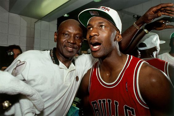 Michael Jordan and James Jordan Sr.