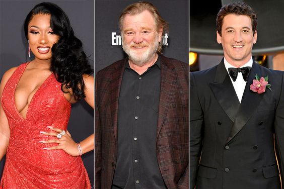 Megan Thee Stallion, Brendan Gleeson, and Miles Teller