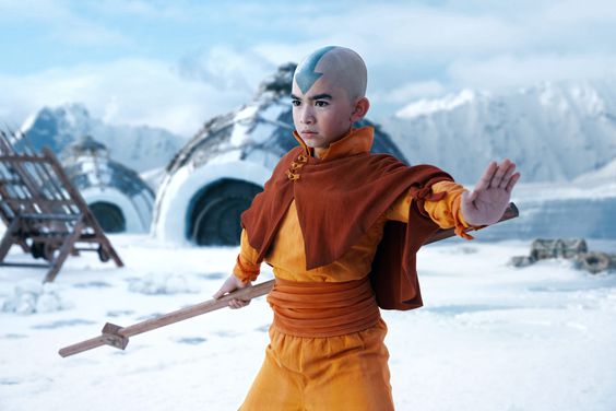 Gordon Cormier as Aang in Avatar: The Last Airbender