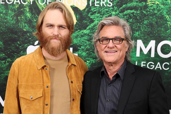 Wyatt Russell and Kurt Russell attend the Apple TV+ Monarch: Legacy of Monsters FYC screening