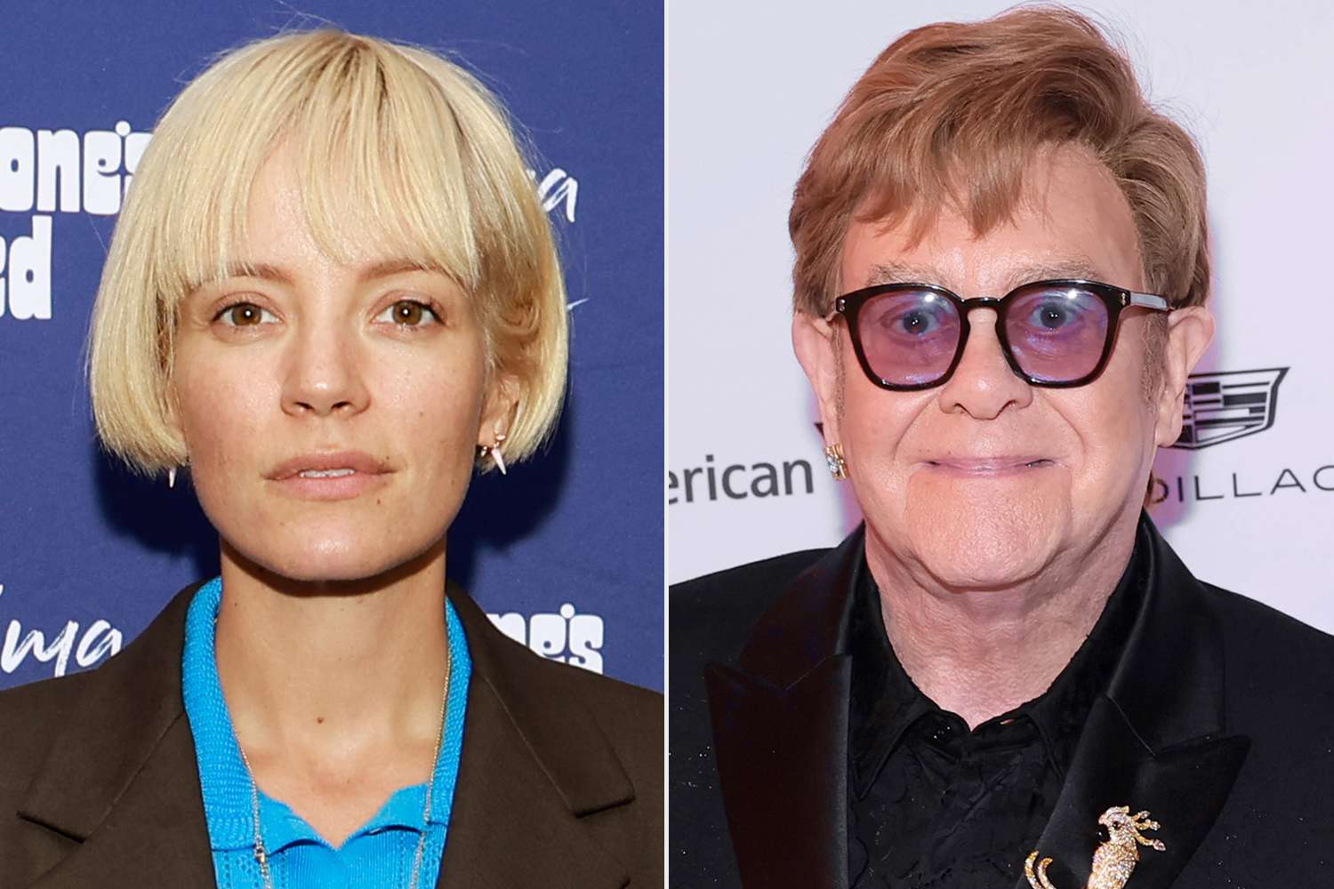 Elton John and Lily Allen