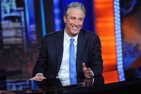 Jon Stewart hosts "The Daily Show with Jon Stewart" #JonVoyage on August 6, 2015 in New York City.