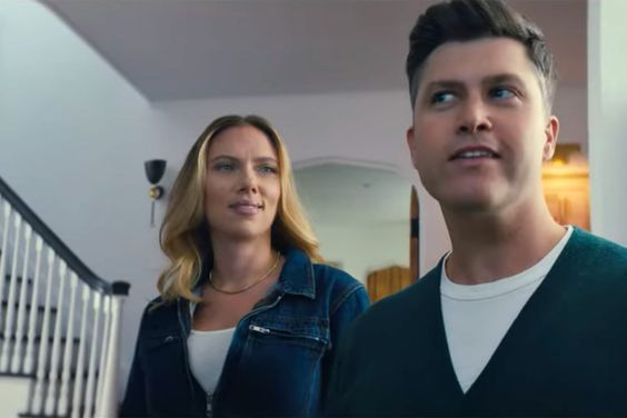 Amazon’s Big Game Commercial: Mind Reader Scarlett Johansson and Colin Jost