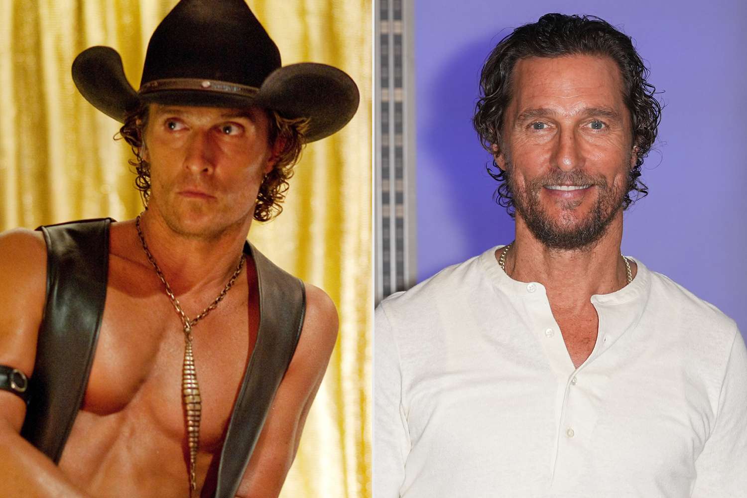 MAGIC MIKE - Matthew McConaughey; Matthew McConaughey visits the Empire State Building 