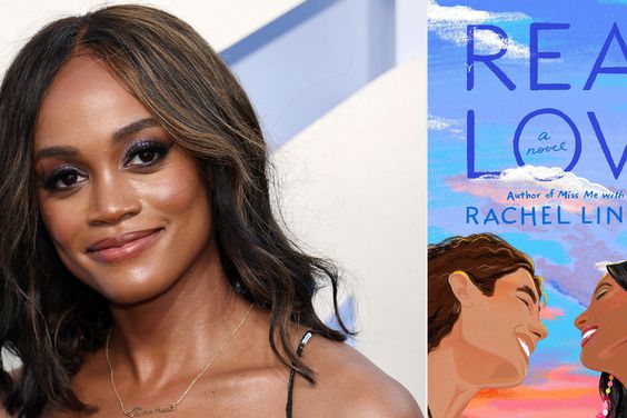 Real Love: A Novel Paperback – March 7, 2023 by Rachel Lindsay ; NEWARK, NEW JERSEY - AUGUST 28: Rachel Lindsay attends the 2022 MTV VMAs at Prudential Center on August 28, 2022 in Newark, New Jersey. (Photo by Dia Dipasupil/Getty Images)